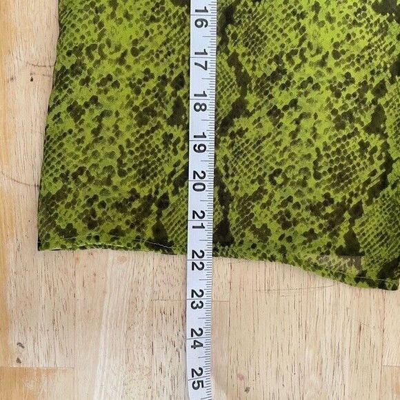 FINITY Silk Boah Snake Print Sheer Buttoned Vintage Shirt 80s 90s Classy Rich 4 - Picture 9 of 9